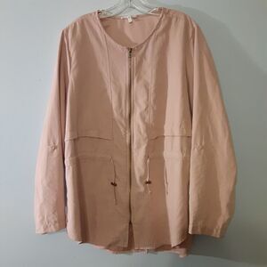 Maurice's Light Pink Zip Up Jacket Size 1